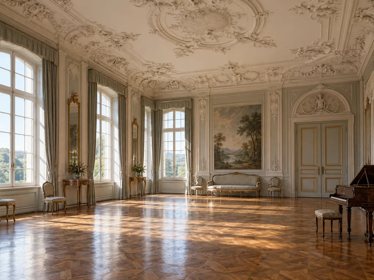 Der Innenraum des Tanzmeistersaals im Mozart-Wohnhaus am Makartplatz