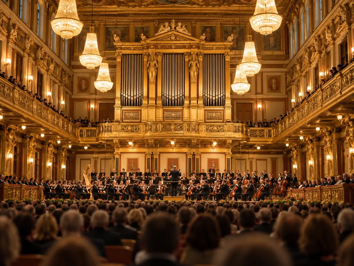 Der Goldene Saal des Wiener Musikvereins mit Publikum bei einem Konzert